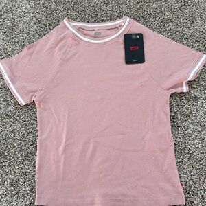 Levi's Blush Pink Tee with White Accents